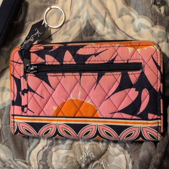 Vera Bradley Floral Patterned Wristlet Wallet - Picture 2 of 8